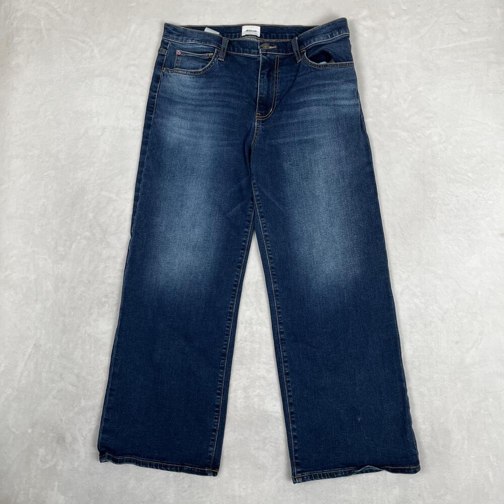 Hudson Rosalie High Rise Wide Leg Ankle Jeans Womens 30 Blue Medium Wash Denim